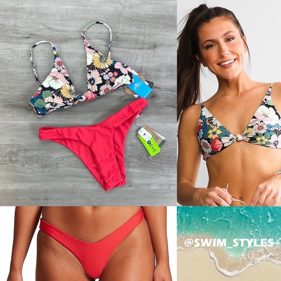 Volcom Other - ☀️O’NIELL☀️VOLCOM☀️TWIGGY PISMO TOP SIMPLY SEAMLESS V BOTTOM BIKINI SET